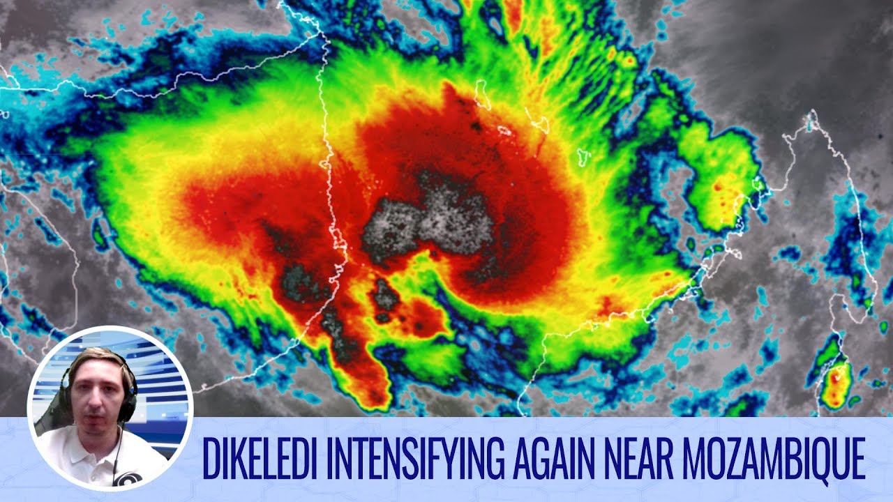 Cyclone Dikeledi intensifying again near Mozambique