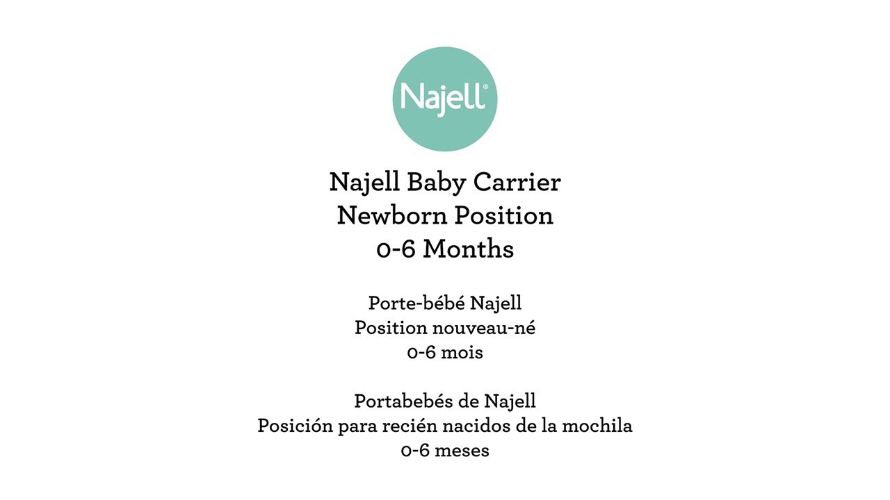 NAJELL BABY CARRIER NEWBORN POSITION 03 MONTHS HOW TO DEMO VIDEO BEABA YouTube