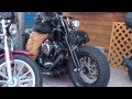 無敵の黒い重戦車　重装備　HARLEY DAVIDSON　ハーレーダビッドソン