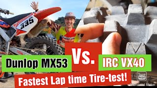 Lap times Tire-test | Dunlop MX53 Vs. IRC VX40 | Review screenshot 4
