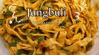 BHUTANESE DISH Jangbuli, flat noodles,Bhutan, recipe, food lover. Bhutanese vlogger