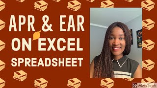 Calculating APR & EAR using Excel