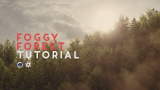 Cinema 4D Tutorial - Foggy Forest with Octane Render