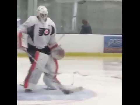 carter hart philadelphia flyers development training camp flyers training camp saturday
