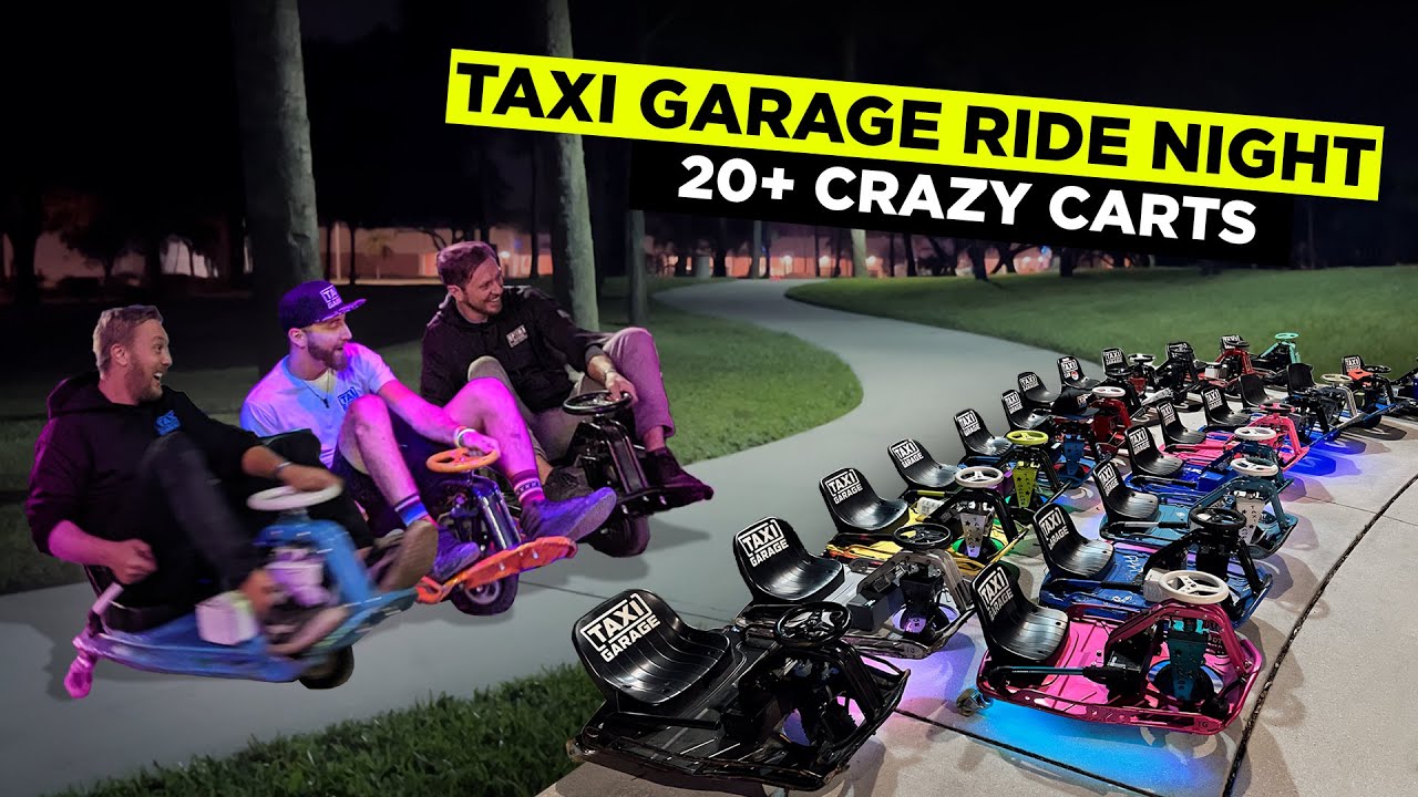 Crazy Carts shred Parking Garage