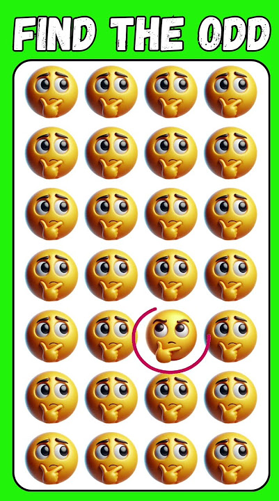 FIND THE ODD ONE CAN YOU ? PART 229 #emojichallenge #howgoodareyoureyes #findtheoddemojiout