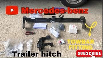 how to install the trailer hitch on a mercedes|mercedes trailer tow bar hitch installation