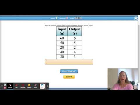 Creating Equations from Input/Output Tables