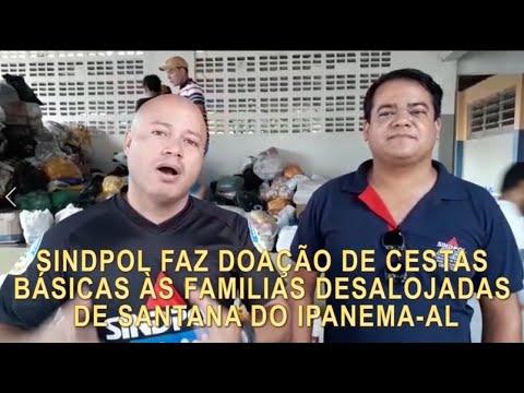 Sindpol: Doação às famílias de Santana do Ipanema
