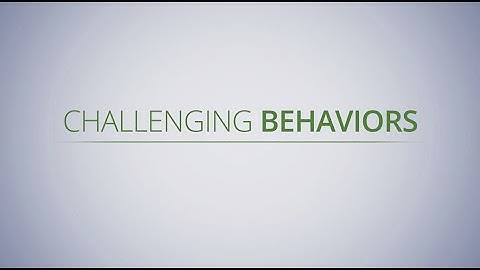 Challenging Behaviors and Dementia