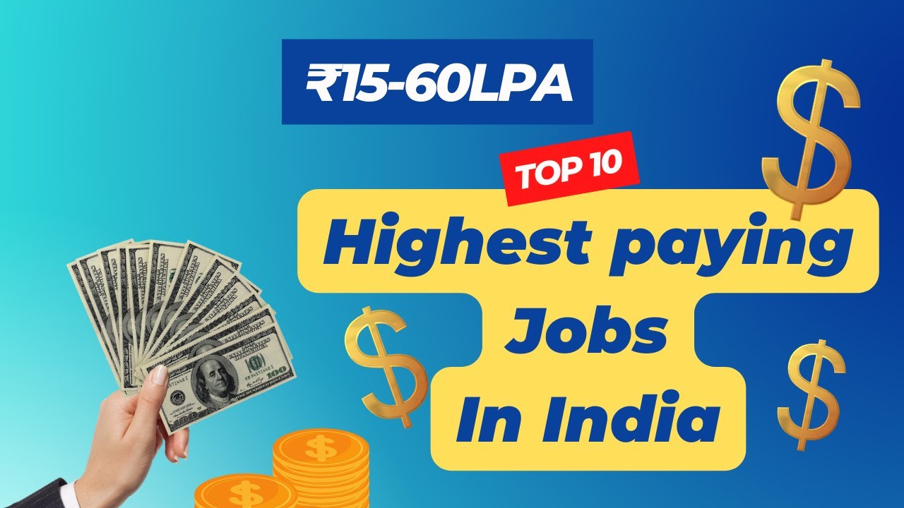 Top 10 : Highest Paying Jobs in India 2023 - YouTube