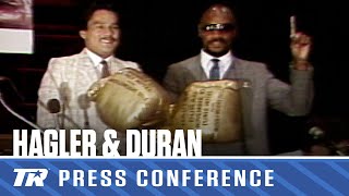 Marvin Hagler & Roberto Duran's Legendary NYC Press Conference | BOXING THROWBACK