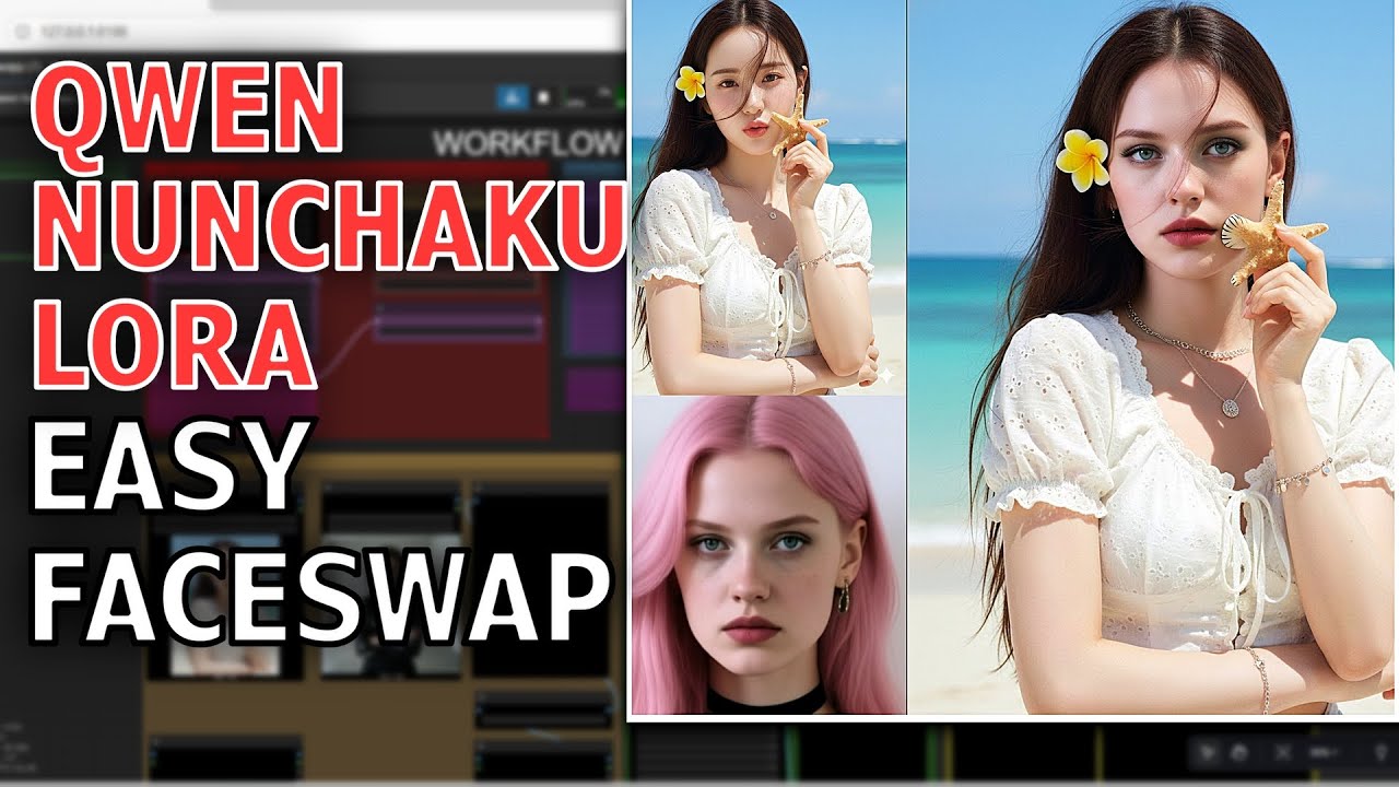 ComfyUI Tutorial: How To Do Face Swap Using Qwen Edit 2509 #comfyui # ...