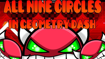 All Nine Circles in Geometry Dash 1.9 (update)