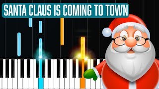 "Santa Claus Is Coming To Town" Piano Tutorial - Chords - How To Play - Cover chords