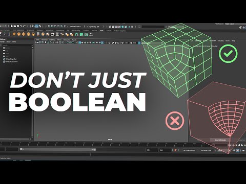 Quick, Clean and Easy Booleans in Maya