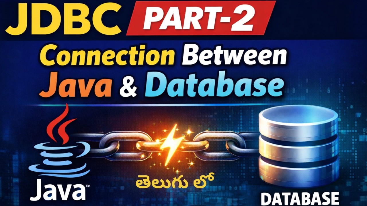 JDBC Tutorial Part 2 | Java Database Connection Explained - YouTube