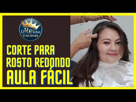 CORTE PODEROSO PARA QUEM TEM ROSTO REDONDO | AULA FÁCIL | O REI DAS ESCOVAS