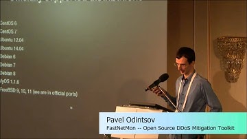 Pavel Odintsov FastNetMon – Open Source DDoS Mitigation Toolkit