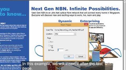 Inserting pages from another PDF file