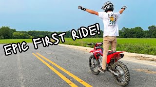 EPIC First Ride on My 2023 Honda CRF125FB - With Outtakes!