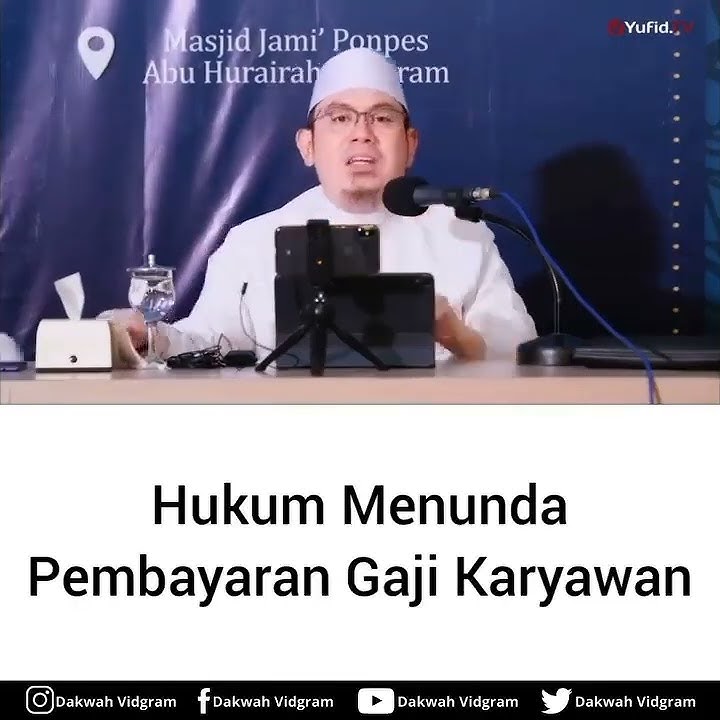 Hukum Menunda Pembayaran Gaji Karyawan • Ustadz Ahmad Zainuddin #shorts