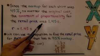 7th Grade Math 5.2a, Calculating Markup