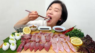 Download Lagu 방어회 먹방 (저 헤어스타일 바꿨어요 👩) MP3