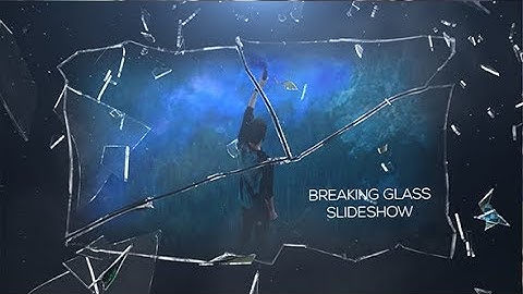 Breaking Glass Slideshow | After Effects Template | Video Displays