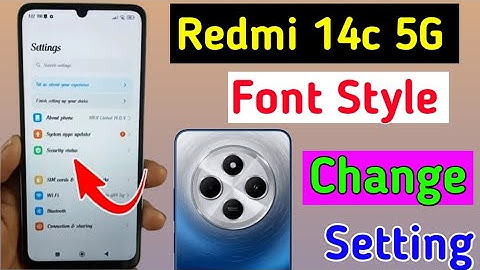 Redmi 14c 5g me font style kaise change kare / how to font style change in redmi 14c 5g mobile me