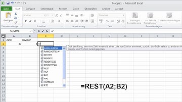 100 Excel 2010 Funktionen - Die Funktion REST