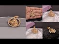 Radhe krishna round pendant with diamonds  soni fashion rajkot
