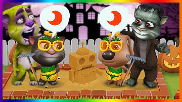 My Talking Tom Friends Happy Summer vs Halloween - Android Gameplay Walkthrough Part 92