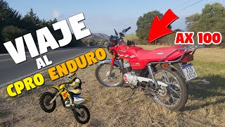 VIAJE en la AX 100 hasta VILLA DEL DIQUE a ver el CPRO ENDURO 2023