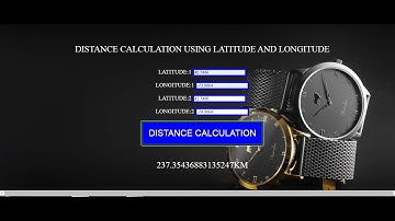 Distance calculation using latitude and longitude