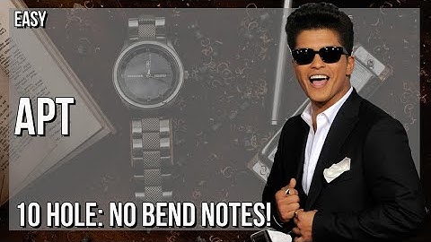 SUPER EASY: How to play APT  by Rose & Bruno Mars on Diatonic Harmonica 10 Holes (Tutorial)