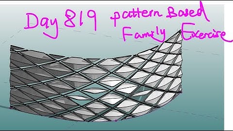 Revit Exercise (Day 819) - Pattern Based Family Exercise