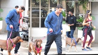 John Abraham with his wife and his huge dog ❤