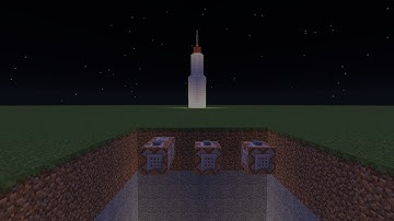 Minecraft: Command Block Rocket Ship (powered by one command block)