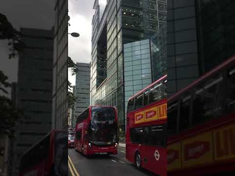A visit of Busy financial area canary Wharf London