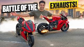 Which Sounds Better Arrow Titanium vs Akrapovic Slip-On on Panigale V4