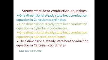 One dimensional  heat conduction equation