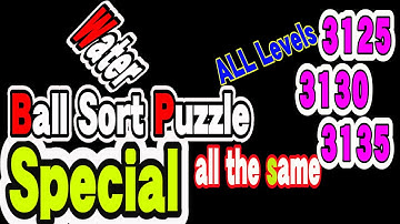 Ball Sort Puzzle Special Level after Level 3125 3130 3135 / Lock Ball and Key Ball