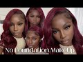 NO FOUNDATION Makeup Routine | Cover Dark Spots Without Foundation | Darkskin WOC Makeup