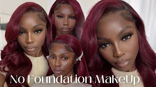 NO FOUNDATION Makeup Routine | Cover Dark Spots Without Foundation | Darkskin WOC Makeup by LexclusiveTV 32,117 views 1 year ago 7 minutes, 43 seconds