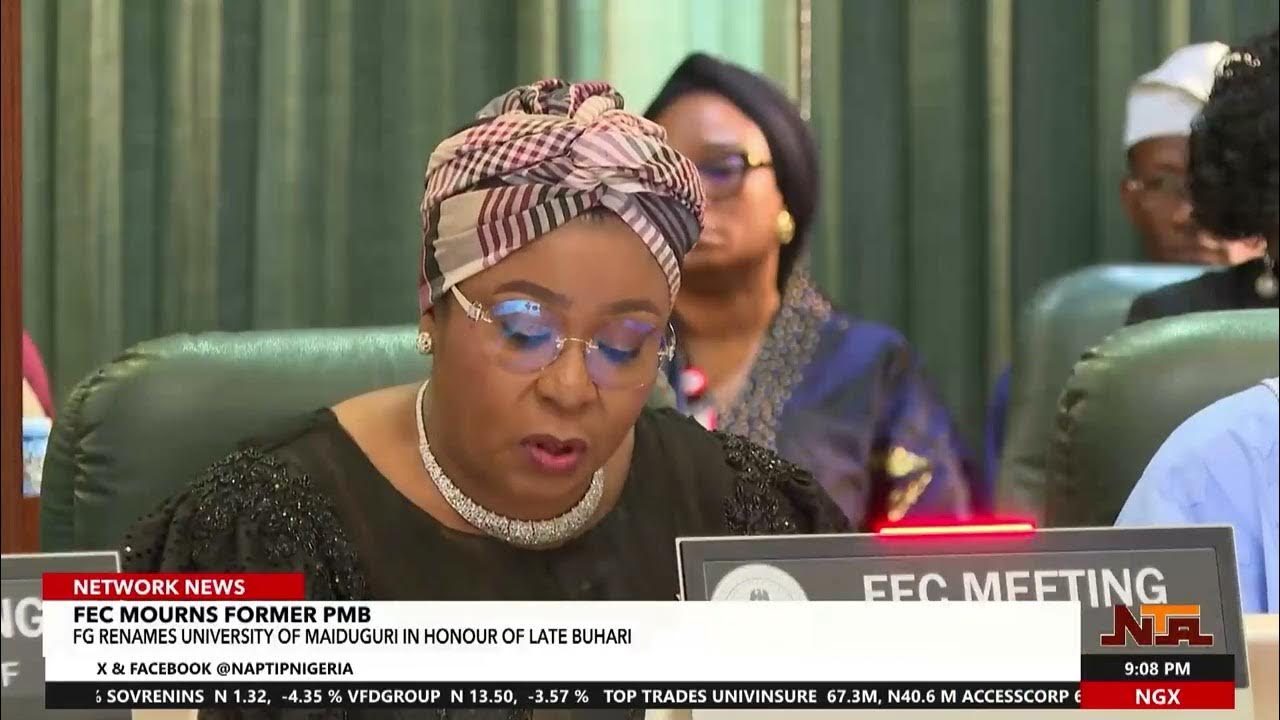 FEC Members Mourn Late Buhari- State House correspondent, Musbau Dan-Wahab reports…