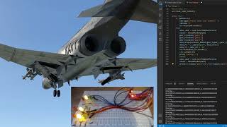 X-Plane 11 UDP to PC, Serial Data to Arduino LED Gear Indicator