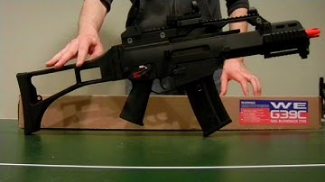 WE G39 (G36c airsoft GBBR) review and shooting