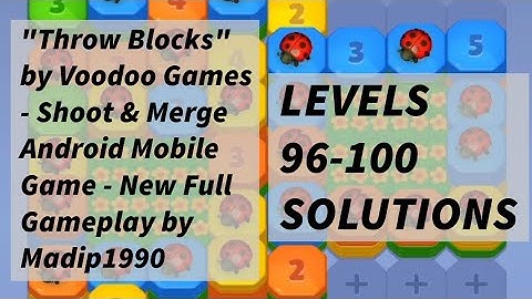 "Throw Blocks" by Voodoo Games - Shoot & Merge Android Mobile Game - New Full Gameplay by Madip1990