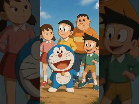 real life face Doraemon Nobita Shizuka Gian suneo |WhatsApp status|#shorts #cartoon #comedy #status